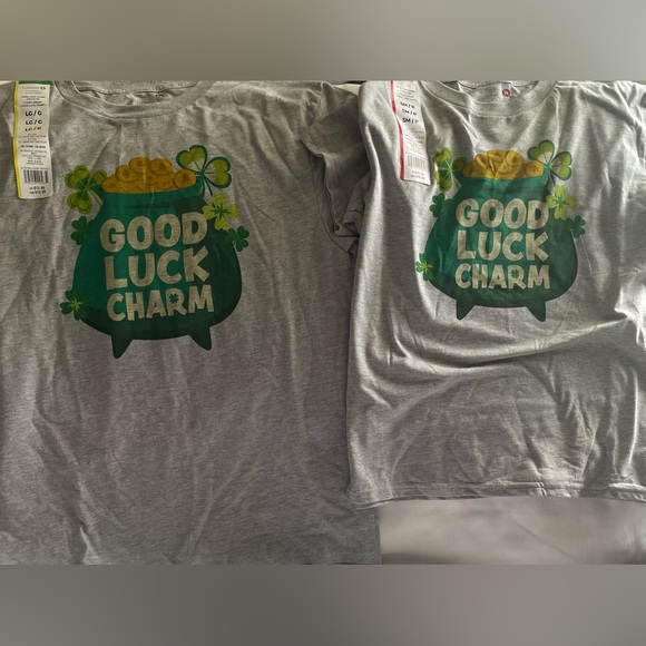 Celebrate It Other - Celebrate It Gray 'Good Luck Charm' Kids Tee NWT